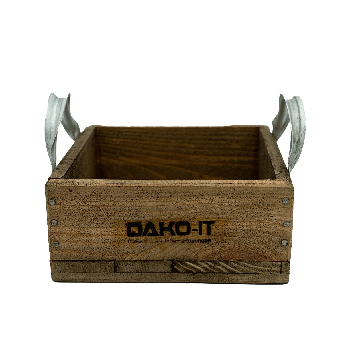 mit DAKO-IT Logo, Braun, silberne Griffe